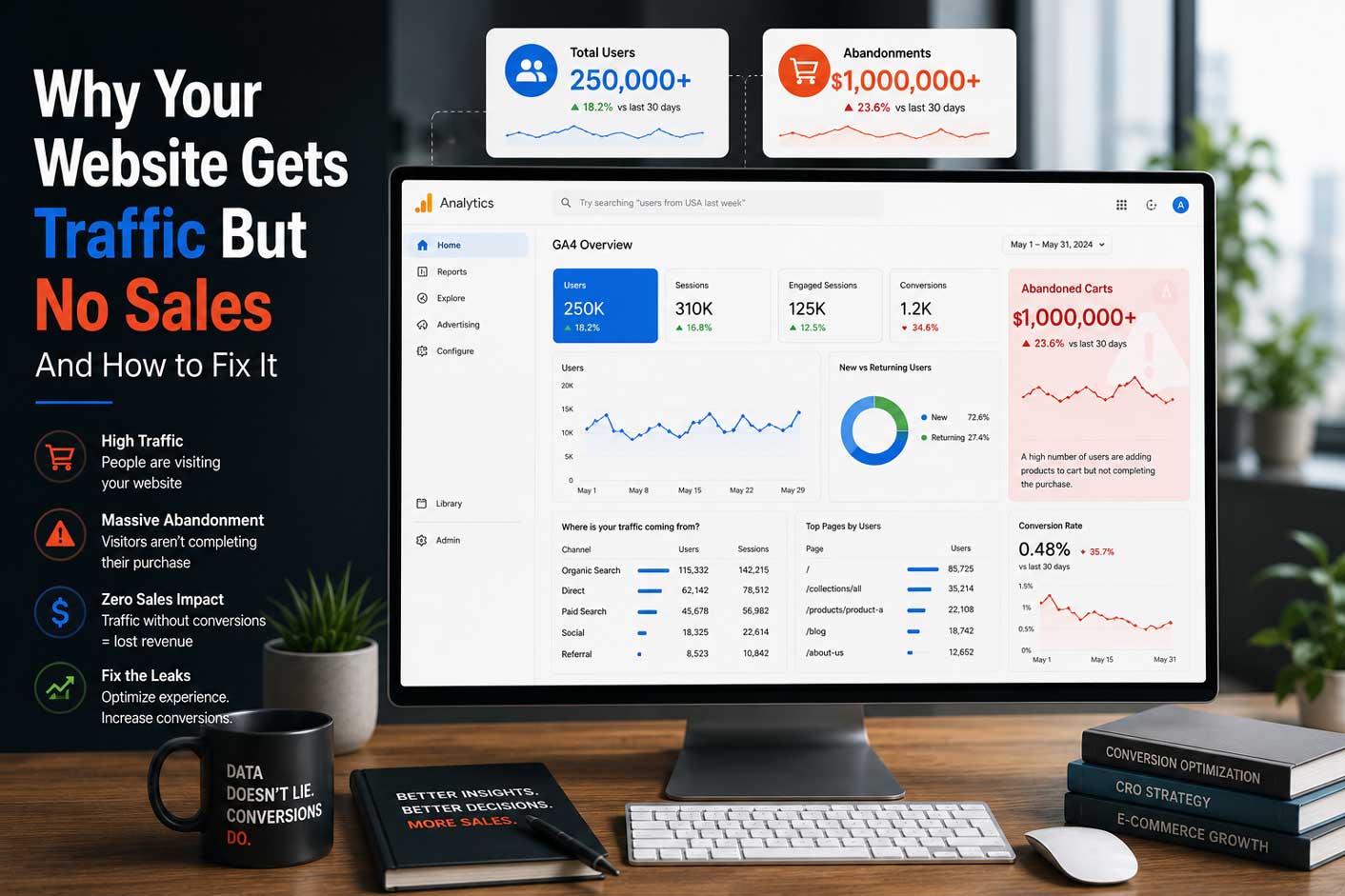 Why Your Website Gets Traffic But No Sales And How to Fix It ...
