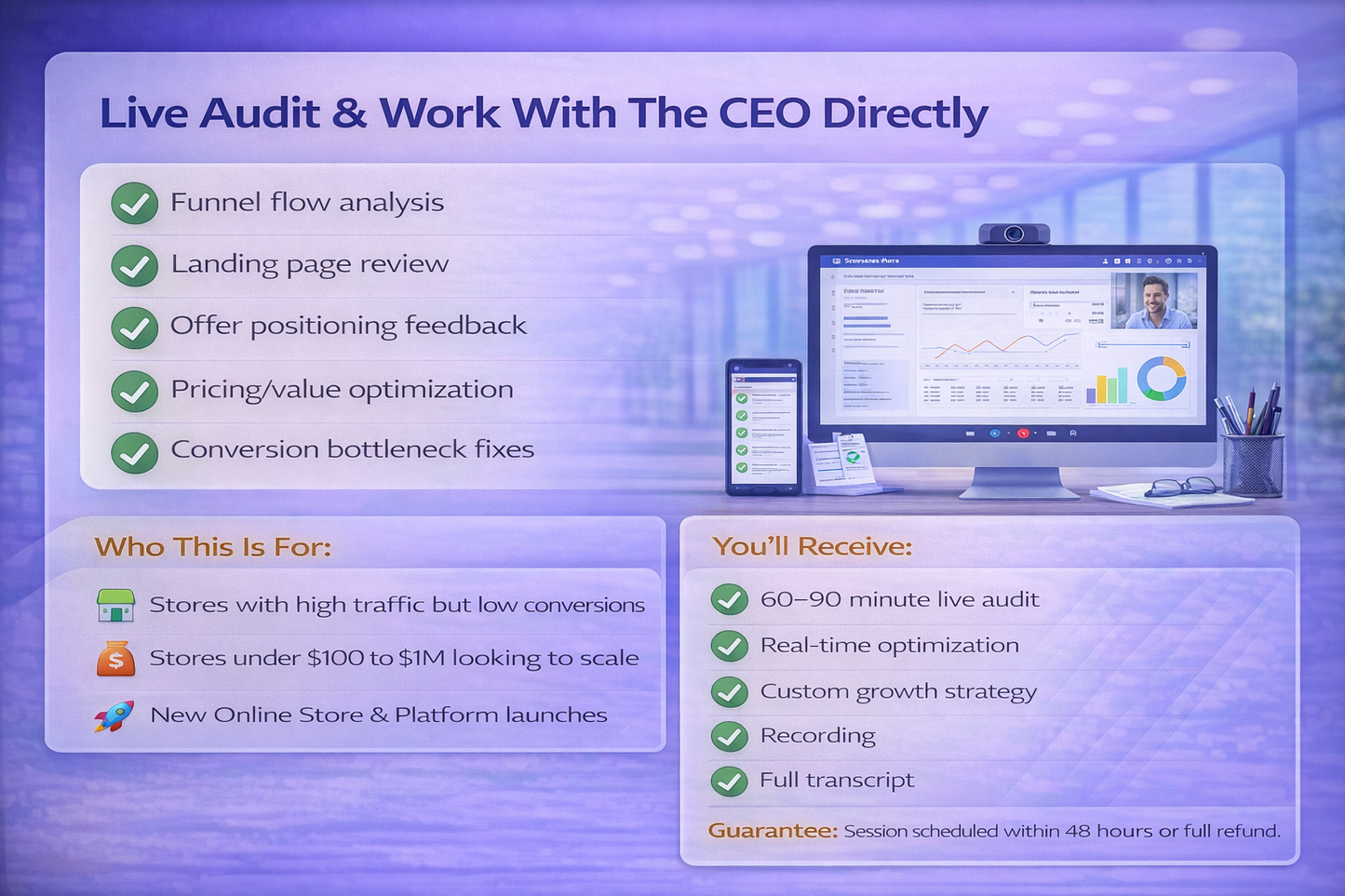 Live Audit Meet the Owner (60 Min)